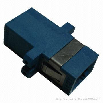 Fiber-optic adapter, SC footprint, UPC polishing type, ceramic sleeves, SC/LC/FC/ ST available